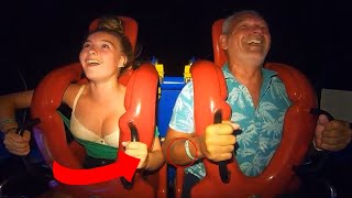 Slingshot Ride Girl Fail Compilation  Funny and Shocking Moments 55 [upl. by Aratas]