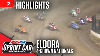 4Crown Nationals  USAC Sprints at Eldora Speedway 92124  Highlights [upl. by Phaih]