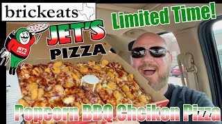 Jets Pizza Popcorn BBQ Chicken Pizza Review brickeats [upl. by Emrich]