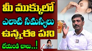 మీ ముక్కులో ఎలాటి సమస్యలు ఉన్న ఈ పని చేయండి చాలు nose [upl. by Farand]