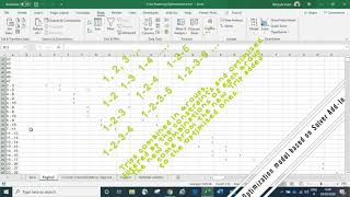 Crew Rostering Optimization through Excel [upl. by Paz124]