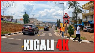 Downtown KIGALI  Discover Rwanda capital city in a 4K RIDE [upl. by Opiuuk]