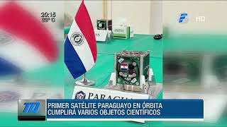 Primer satélite paraguayo fue lanzado al espacio con éxito [upl. by Whiteley991]