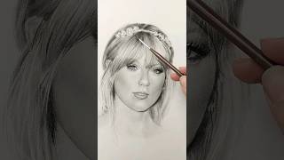 Portrait Drawing Tutorial for Beginners  Charcoal Drawing  Taylor Swift [upl. by Brade]