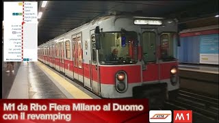 Viaggio 🔴 M1 da Rho Fiera Milano al Duomo con il revamping ❤️ [upl. by Euginomod]