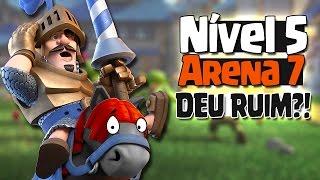 A HISTORIA DE UM NIVEL 5 RUMO À ARENA 7 NO CLASH ROYALE [upl. by Ramona]