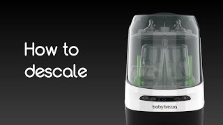 Baby Brezza Bottle Washer Pro  How To Descale [upl. by Neelram]