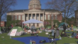 Student encampments placed on the U of R campus [upl. by Player]