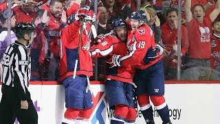 Alex Ovechkin toe drags to set up Tom Wilson alone in front [upl. by Samau]