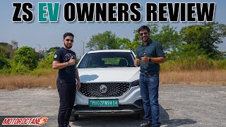 MG ZS EV review  DrivingElectric [upl. by Rramahs]