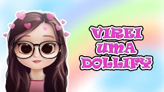 Usei o App Dollify para virar uma Boneca Fofa de Graça [upl. by Wynny572]