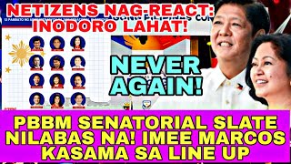 PBBM SENATORIAL SLATE NILABAS NA NETIZENS NAGREACT LISTAHAN HINDI NILA IBOBOTO [upl. by Abbe144]