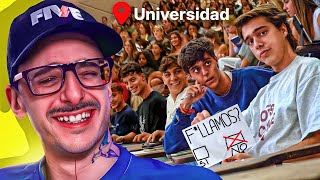 dos tiktokers se hacen pasar por estudiantes de la universidad [upl. by Vudimir]