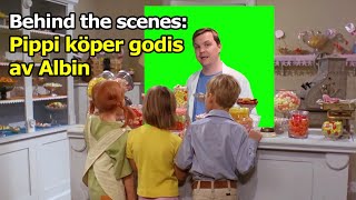 BTS  Pippi köper godis av Albin Behind the scenes [upl. by Ahsenahs]