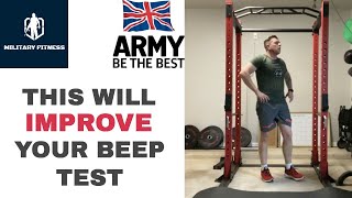 BleepBeep Test Immediate Improvement Workout  Military Fitness [upl. by Noy267]