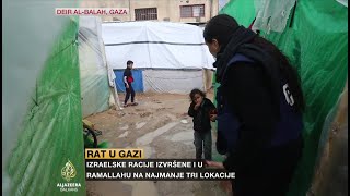 Palestinska djeca u poplavljenom kampu hodaju bosa bez zimske odjeće [upl. by Adnuhser400]