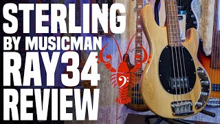 Sterling by Music Man Stingray Ray34  Better than a used EBMM USA Stingray  LowEndLobster Review [upl. by Aserahs]