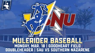 Baseball Southern Arkansas vs Southern Nazarene 31824 [upl. by Tennies411]