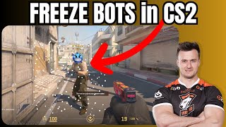 How to Freeze Bots in CS2  Stop Bots in CounterStrike 2 cs2 [upl. by Malynda]