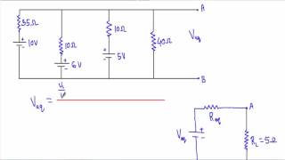 Millman Theorem  Example 1 with simulation [upl. by Ssegrub]