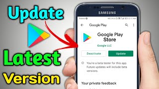 How To Update Google Play Store  Play Store Update Kaise Kare  How to Update Play Store [upl. by Ylam5]