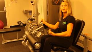 How to use the Precor Leg Extension  Leg Curl [upl. by Ebag]