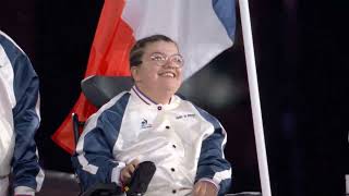 Cérémonie de clôture des Jeux Paralympiques Paris 2024 Aurélie Aubert de la Boccia ovationnée [upl. by Glorianna]