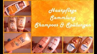 Haarpflege Sammlung  Teil1  Shampoos amp Spülungen  Update Mitte 2017  FranzisPflegeKiste [upl. by Natsud]