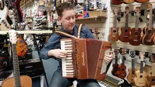 Mark plays a 343MW Serenellini 96 Bass Accordion  Hobgoblin Music Birmingham [upl. by Pacheco]