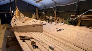 Nytt Myklebustskip 9 omfar  Myklebust Viking longship 9th strake in 4k [upl. by Herc]