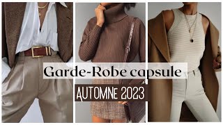 🍂GardeRobe capsule dAutomne  Des basiques dELEGANCE pas chers Tri  Organisation dressing [upl. by Pagas]