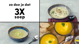 Zo doe je dat 3 x soep maken  Recept  Allerhande [upl. by Olsewski]