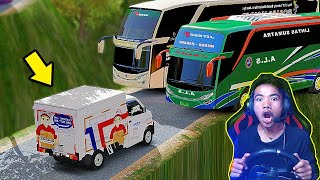 AMPUN BANG JAGO DUA BUS SEKALIGUS MOBIL GRANMAX JNE INI DIHADANG  ETS2 [upl. by West]