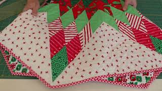 Lone Star Tree Skirt sew along week 4 quilting your lone star [upl. by Batha648]