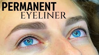 EyelinerLashline Tattoo Permanent Makeup Tutorial Full Procedure [upl. by Cryan]