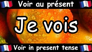 VOIR To See Conjugation Song  Present Tense  French Conjugation  Le Verbe VOIR [upl. by Giustino]