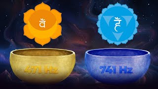 417Hz  741Hz singing Bowls sound Bath Detox amp Cleansing Frequency  Remove ALL Negative Energy [upl. by Oniger]