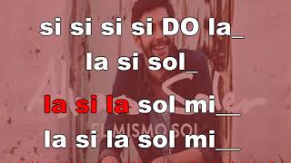 El mismo sol  karaoke notazionale [upl. by Evannia755]