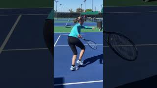 tennisfootwork Tennistips The crossover [upl. by Hannus]