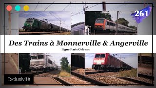 Des Trains à Monnerville amp Angerville 261 [upl. by Refannej985]