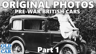 Original Photos of Prewar British Cars Part 1  1910s 1920s 1930s 1940s vintage car images [upl. by Dumond746]