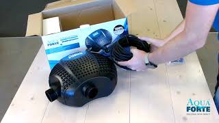 Unboxing the AquaForte OPlus Vario pond pump [upl. by Negrom]