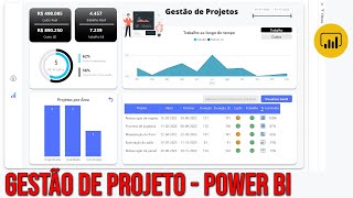 Dashboard em Power BI para gestão de projetos [upl. by Normalie390]