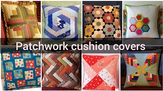 Patchwork cushion cover ideas  new cushion cover ideas  cushion cover designs [upl. by Binky]