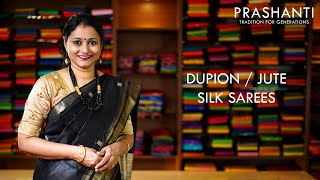 Dupion Silk Sarees  19 Oct 20  Prashanti [upl. by Zerla245]