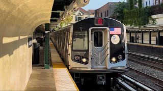 BMT Brighton Line B Express and Q Local Train Action  Cortelyou Road R46 R68A R160A2B [upl. by Tebzil]