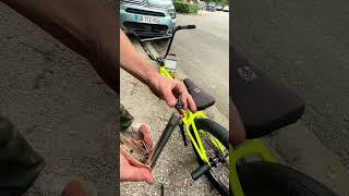 Extreme BMX Repair In Belgium⁉️😱bikes bmx shorts [upl. by Austina]