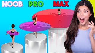 Noob vs MAX LEVEL in Ballerina 3D [upl. by Latoye135]