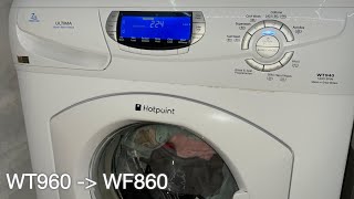 First 7kg Hotpoint WF860 Update WT960 changed pcb module [upl. by Burkhardt]