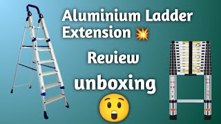 Aluminium Foldable Ladder Unboxing  Best Aluminium Ladder In India [upl. by Enetsirk]